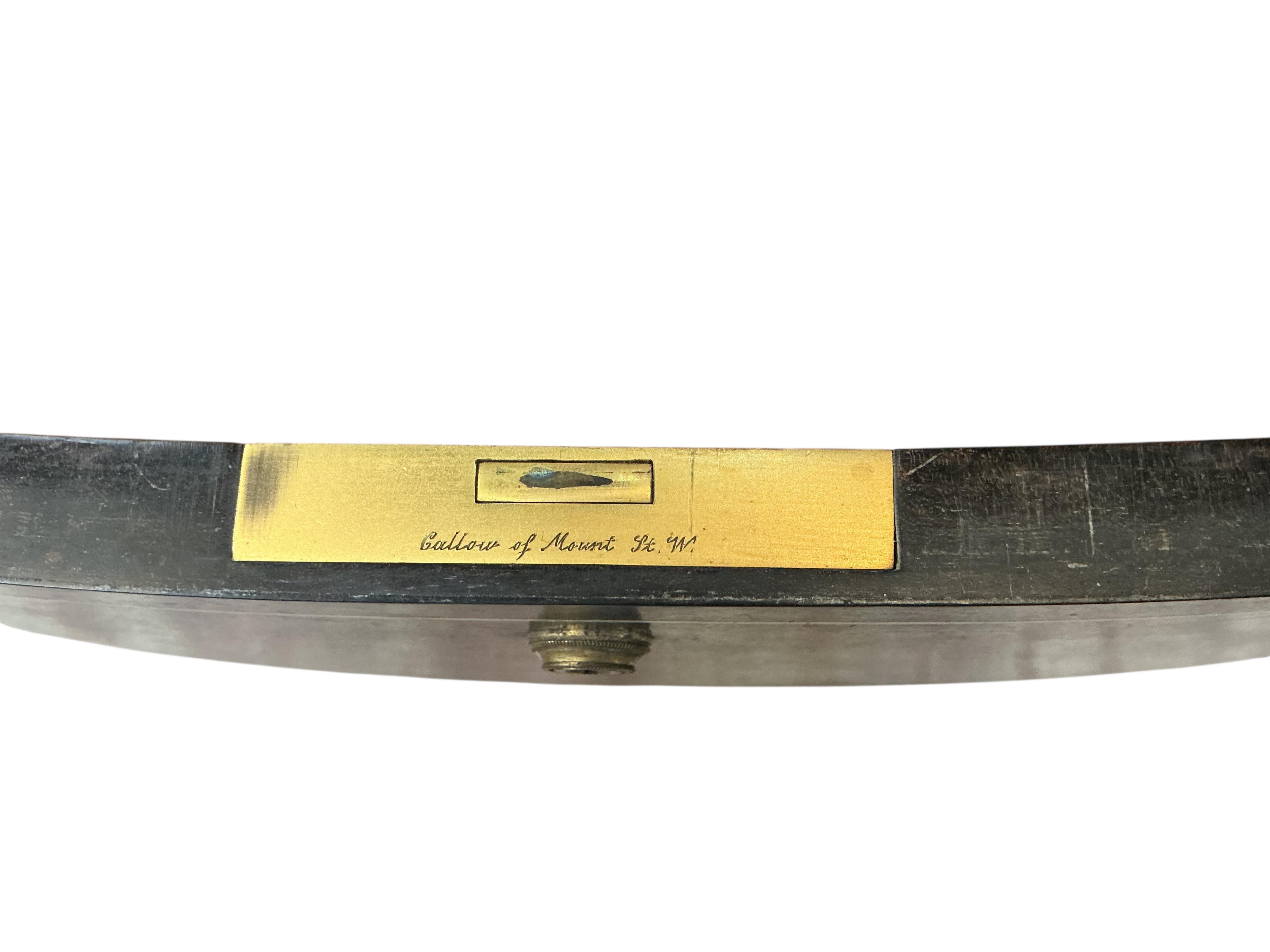 An early 20th century ivory mounted coromandel three drawer bowfront chest, stamped Callow of Mount Street, London